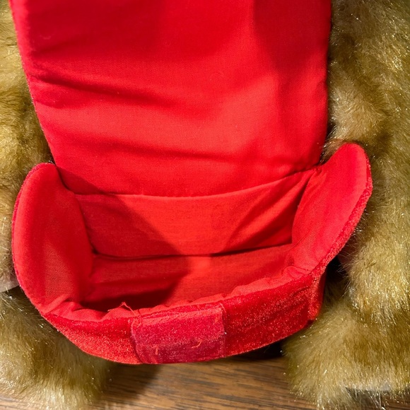 🎁🎄🎁Holiday Gordon's Jewelers Teddy Bear Brown Gund 11" red gift jewelry box - Picture 2 of 3